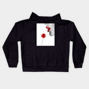 Woman, Girl, Lips print, Fashion art, Fashion print, Scandinavian art, Modern art, Wall art, Print, Minimalistic, Modern Kids Hoodie